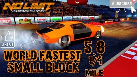 FASTEST SMALL BLOCK ⭐ NO LIMIT DRAG RACING 2.0🤔 SPLIT BUMPER CAMARO PROCHARGER TUNE ⭐