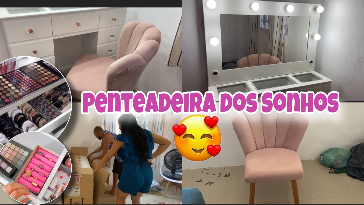 A PENTEADEIRA DOS SONHOS - Realizei um SONHO de PRINCESA 👸- PENTEADEIRA ...