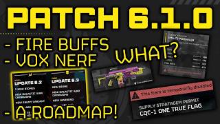 Patch 6.1.0 - A Roadmap, Fire Buff, and Bugs.