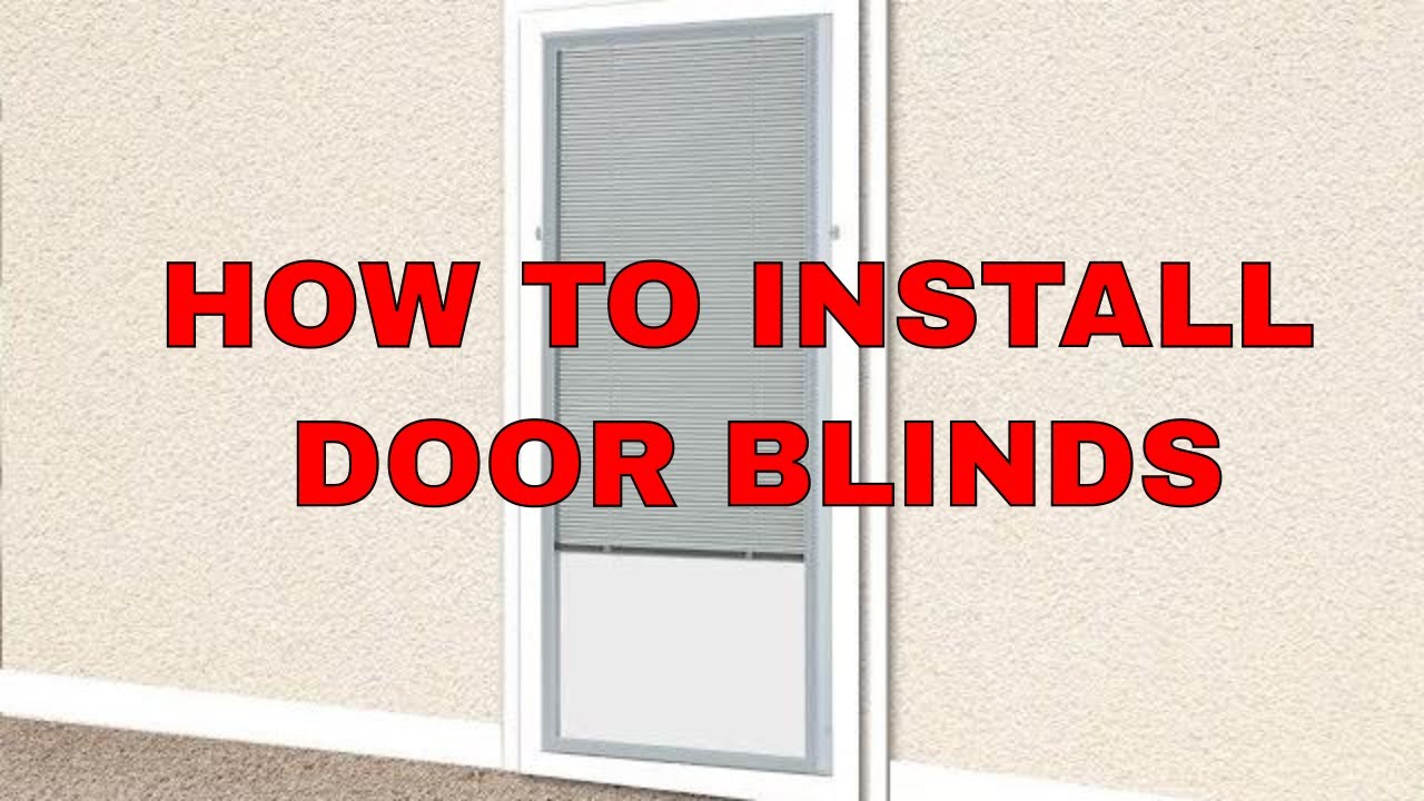 How To Install Add On Door Blinds YouTube