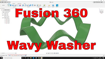 Fusion 360 - Wavy Washer (Parametric Emboss)