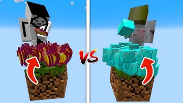 We Raced in Minecraft Oneblock but Drops are Random and Multiplied... (Longer)