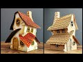 Diy crooked house using cardboard