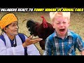 Villagers React To Animal VS Human Funny Fails ! Tribal People React To Human VS Animal Funny Fails