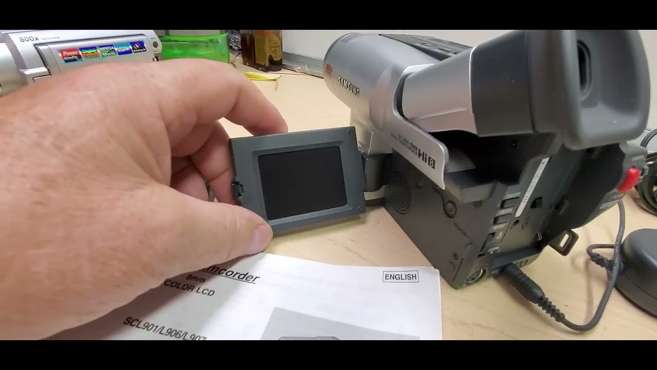 Samsung SCL906 Hi8 Camcorder kit on etsy - YouTube