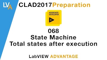 LabVIEW CLAD 068 State Machine Total executed States