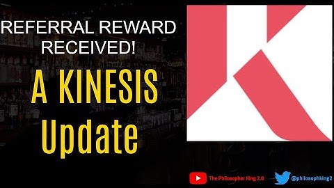 Kinesis Referral Reward RECEIVED!