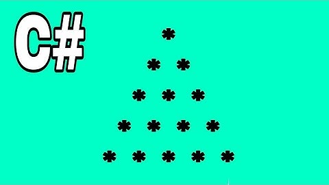 C# Pyramid star Pattern | Pyramid Pattern in C#