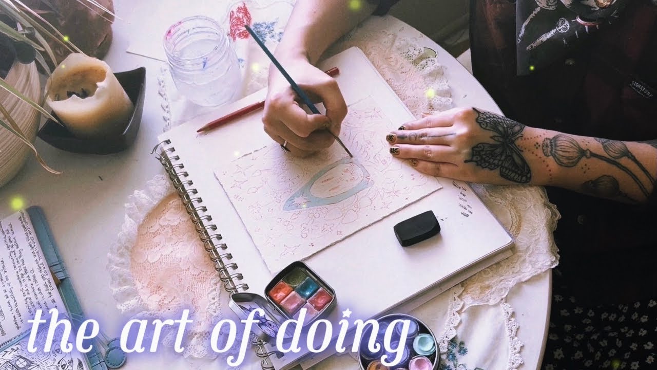 ⊹♡ art vlog .02 journalling, painting & reflecting on "the art of doing ...