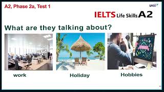 IELTS life skills A2 Listening And Speaking Test 1 🇬🇧