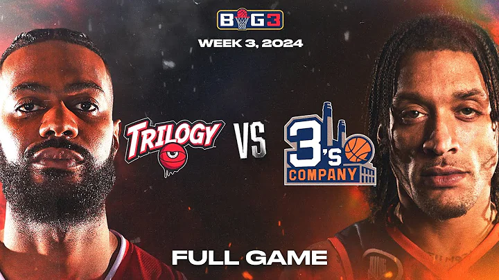 2024 BIG3 Week 3 | Trilogy vs 3's Company | Michael Beasley takes on Earl Clark