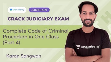Complete Code of Criminal Procedure in One Class (Part 4) | Marathon Class|  Karan Sangwan Sir