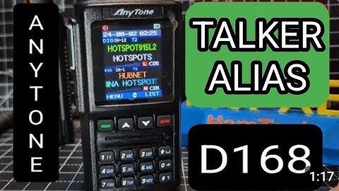 Talker Alias  & Load CSV File - Airitone D168 DMR Radio