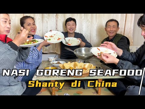 Resep Enak LARIS MANIS NASI GORENG SEAFOOD KU DI CHINA,LIHAT MERTUA KU MAKAN SANGAT BAHAGIA Yang Luar Biasa