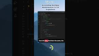 Accessing Multiples Namespaces in C# Explained Tip #23