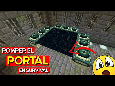 Como ROMPER el PORTAL DEL END (FÁCIL ✅) - Minecraft 1.16 y 1.15