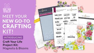 diy paper crafting with craft your life project kit: magnolia & blooms