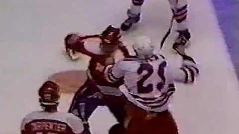 Scott Stevens vs Don Jackson Oct 13, 1986
