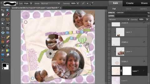 Layout Tip #9 - Easy Eyelets in Digital Scrapbooking