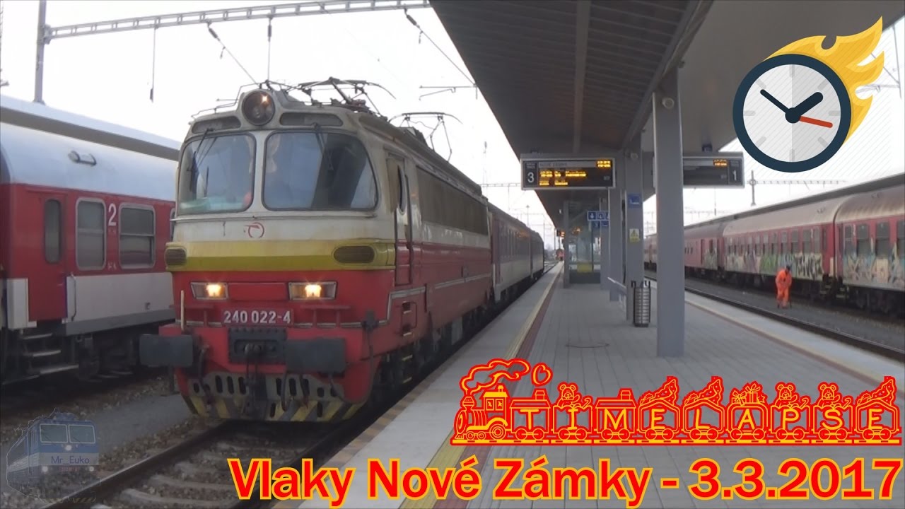 [Timelapse] Vlaky Nové Zámky - 3.3.2017