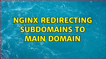 NGINX redirecting subdomains to main domain (2 Solutions!!)