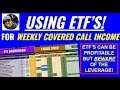 I explain what's IMPORTANT when using ETF's for writing covered calls - income, retirement investing