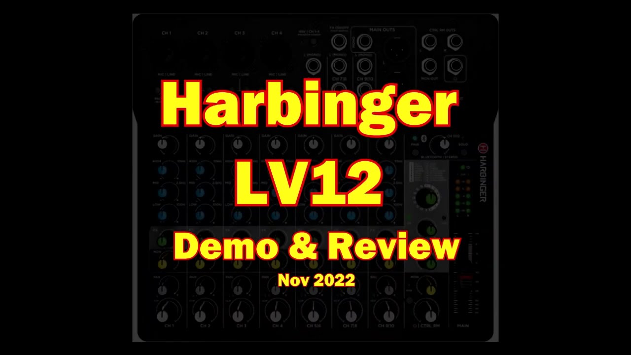 Features & Benefits of the Harbinger LV12 12-Channel Analog Mixer with  Bluetooth & FX 