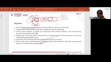 DAA DR SUJATHA KAMEPALLI UNIT 7 PART 2 INSERTION SORT