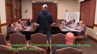 Leominster Conservation Commission Meeting 10-8-19