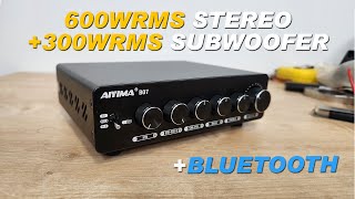 CHINESE AMPLIFIER 900WRMS WITH BLUETOOTH AND SUB OUTPUT | AIYIMA B07