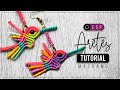 Aros Colibrí Reciclados » 🌈 tutorial | como hacer aros de hilo | diy ● Earrings #180