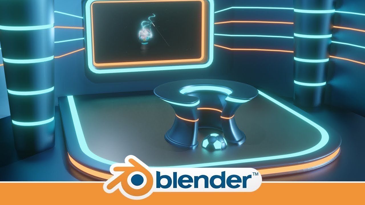 Download Making a Television Sports Studio in Blender 2.8