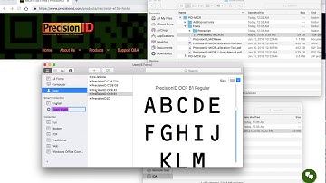 PrecisionID MICR Fonts on Mac