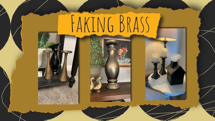 How to Refinish Brass Fixtures to Distressed Oil Rubbed Bronze with Spray  Paint 