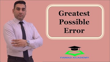 Greatest possible percent error | Algebra1