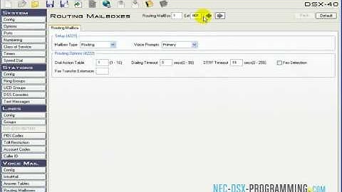 NEC DSX: Fax Detection Programming Using Analog Ports - www.NEC-DSX-Programming.com