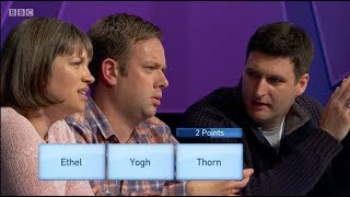 Only Connect, Series 13 Episode 32: Belgophiles v Escapologists. Victoria Coren Mitchell. 26.3.18