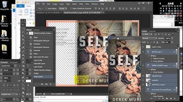 How to make a book cover for Createspace/KDP Print in Photoshop