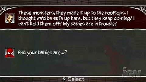 Spider-Man: Web of Shadows - Amazing Allies Edition Sony PSP Gameplay - Saving Babies