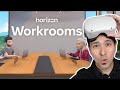 WORKROOMS FOR QUEST 2 IS AMAZING - Work & Collaborate In VR with Horizon Workrooms!