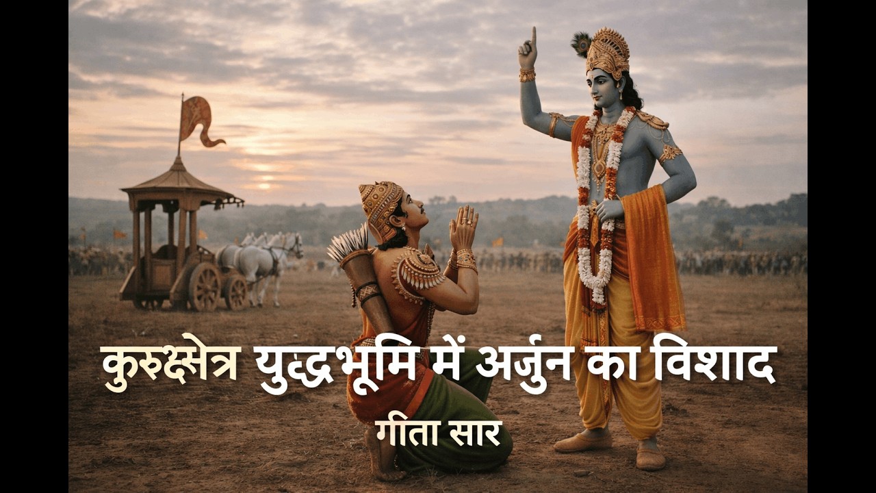 अर्जुनविषादयोग: कुरुक्षेत्र युद्धभूमि में अर्जुन का विषाद II श्रीमद् भगवद्  गीता  का गहरा संदेश II