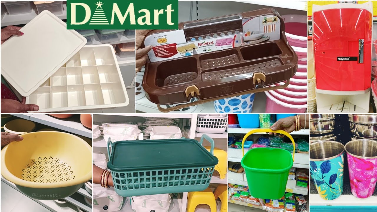 Dmart bathroom essentials, organisers, containers, steel, kitchen & Household items, latest