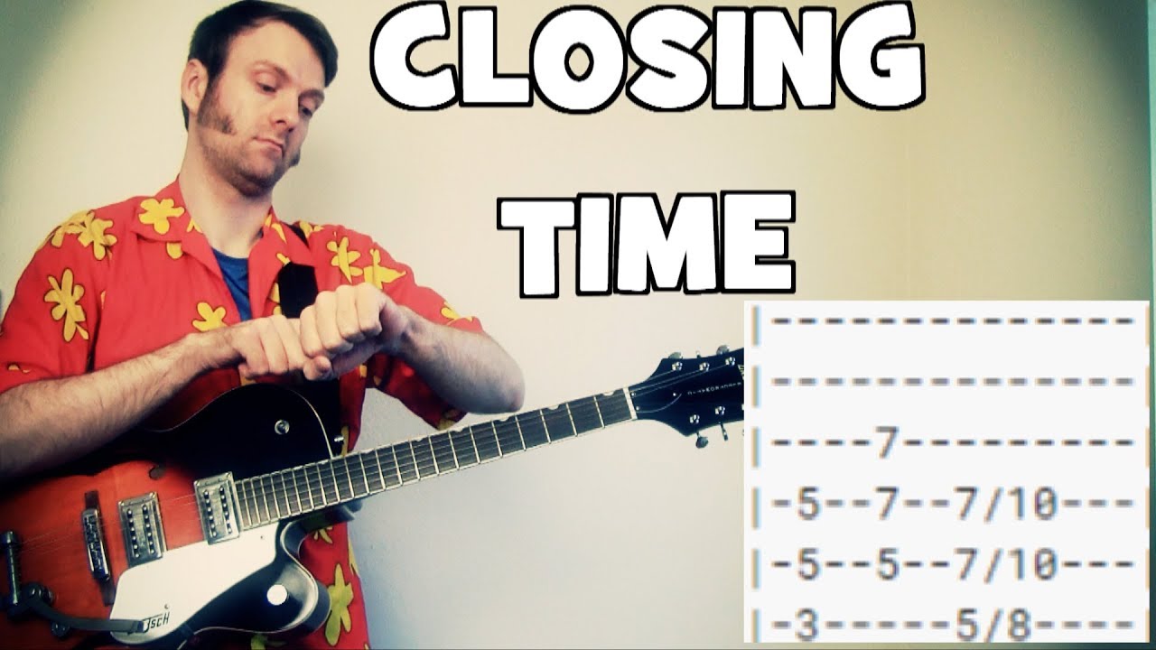 semisonic closing time piano tab