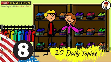 American English Conversation Practice | Lesson 8 (Go Shopping) (Advanced level)