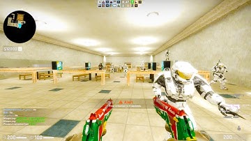 Counter Strike Global Offensive - Zombie Escape mod online gameplay on ze_firewall_laboratory map