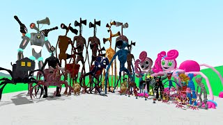 ALL SIREN HEAD [ TREVOR HENDERSON] VS MOMMY LONG LEG VS HUGGY WUGGY IN GMOD by bestini 722 views 2 months ago 8 minutes, 18 seconds