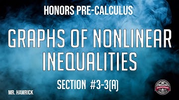 Honors Pre-Calculus Section 3-3(a) "Graphs of Nonlinear Inequalities"