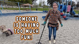 Why Christine Loves Metal Detecting Tot Lots!