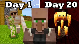 I FORCED A Villager To Beat Minecraft!