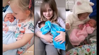 Cute Moments When Kids Meet Newborn Babies #1 | TikTok Kids | TikTok